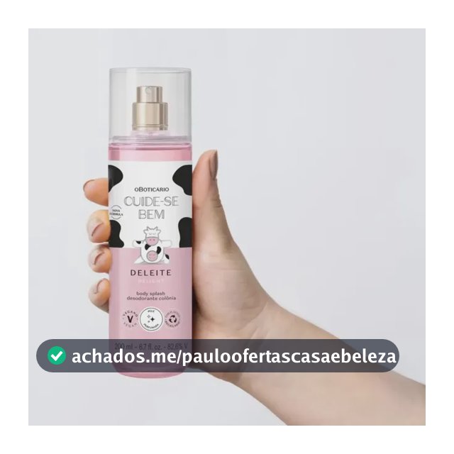 Body Splash Cuide-se Bem Deleite O Boticario 200ml