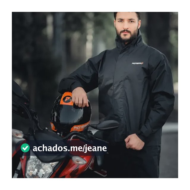 Capa De Chuva Em Nylon Moto Motoqueiro Impermeável Pioneira