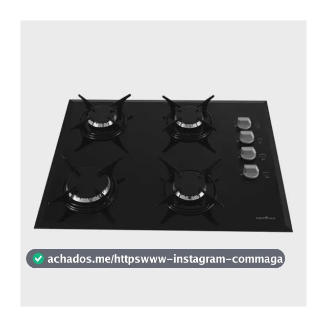 Cooktop 4 Bocas A Gás Bct4p Preto Britânia