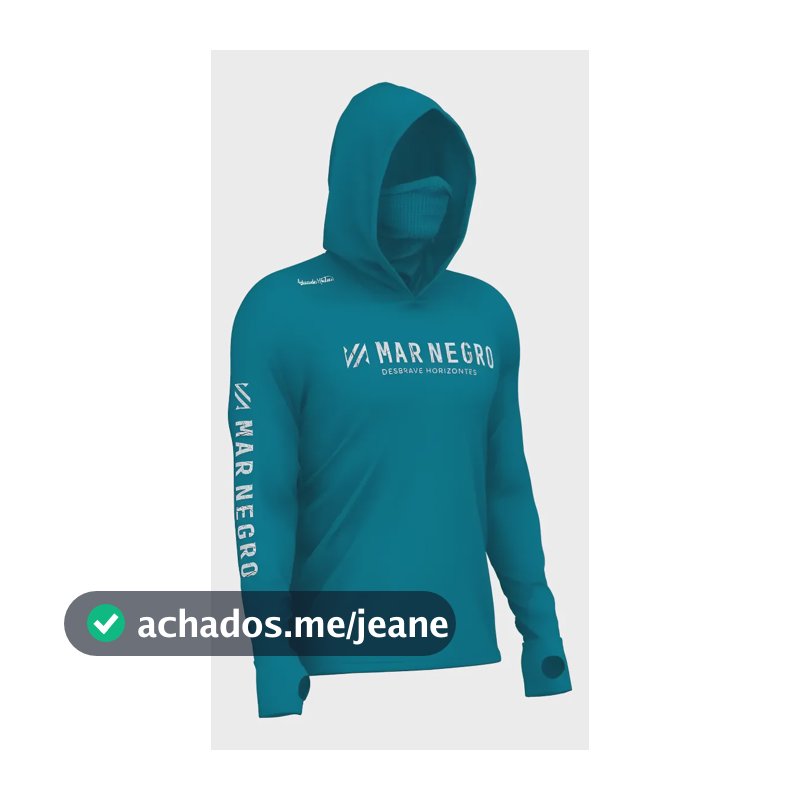 Camiseta De Pesca Masculina Xprotect 360 Poliamida Mar Negro Petróleo G1