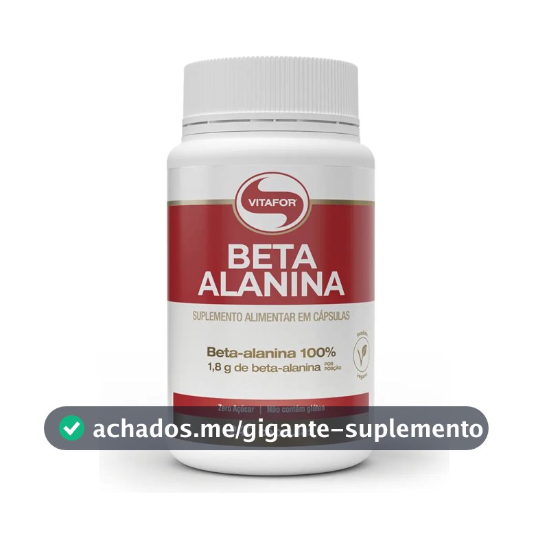 Suplemento Alimentar Beta Alanina 240 Cápsulas Vitafor Sem Sabor