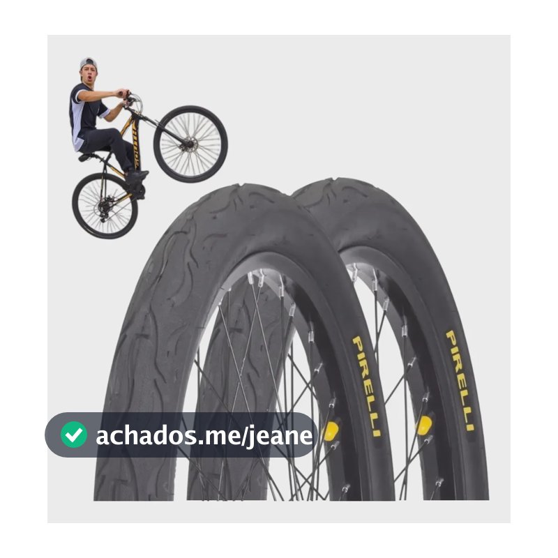 Par Pneu Tornado Beta Aro 24 X 2.125 Pirelli Bike Urbano Bmx Preto