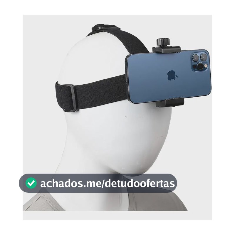 Suporte De Cabeça Para Celular Gravação Vídeos Mãos Livres