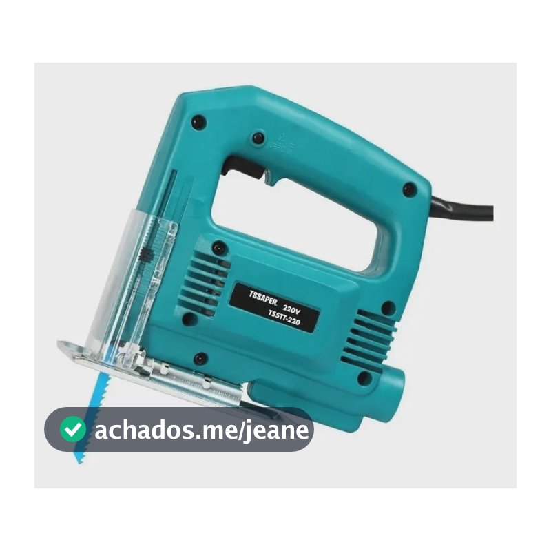 Serra Tico Tico 500w 3000rpm uso profissional base ajustável Tssaper MDF metal aço aluminio voltagem