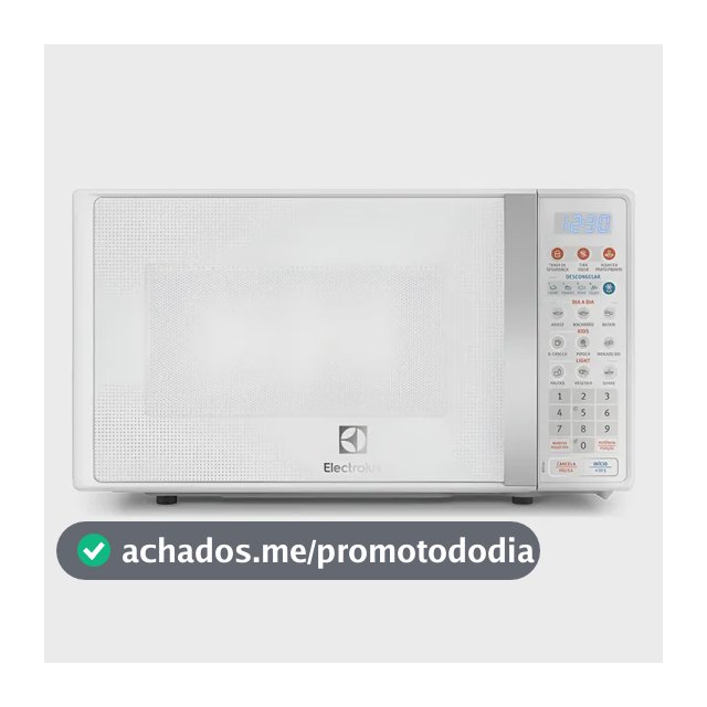 Micro-ondas MTO30 20L Com Função Tira Odor e Descongelar Cor Branco Electrolux