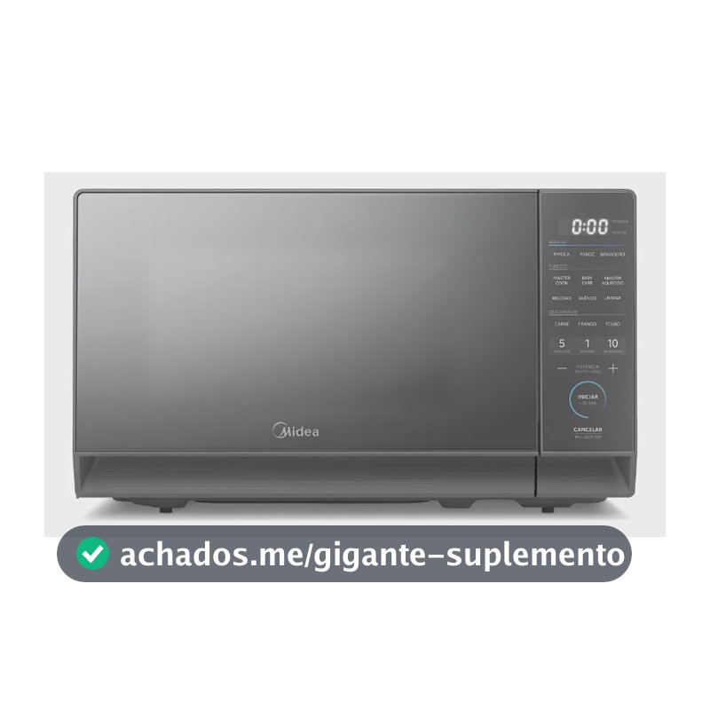 Micro-ondas 20l Prata Porta Espelhada Mastercook Midea