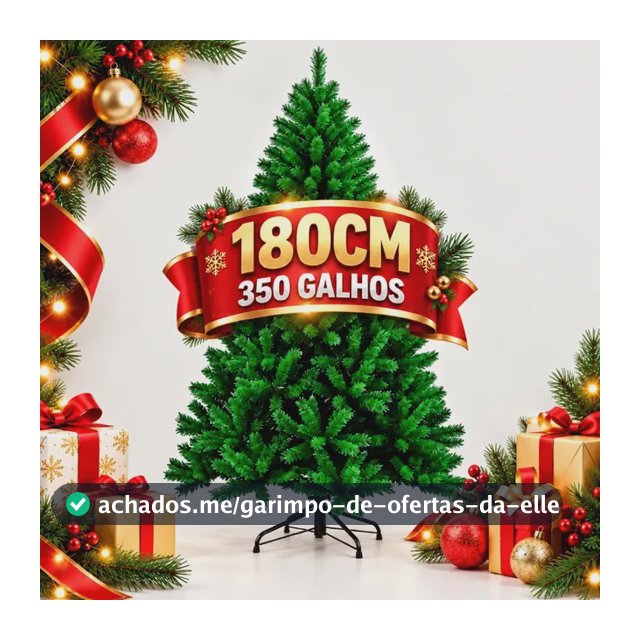 Pinheirinho De Natal Pé De Ferro 180cm Luxo Verde Imperial