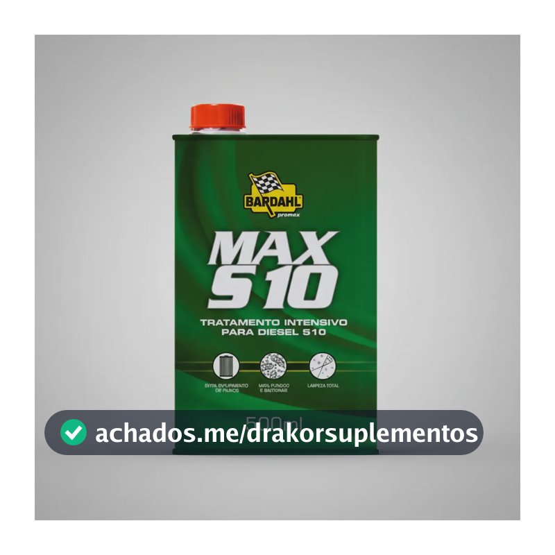 Aditivo Diesel Max S10 Bactericida Descarbonizante 500ml