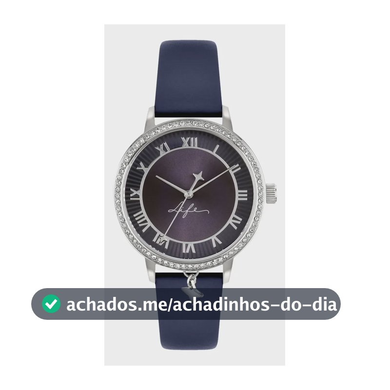 Relógio Life Star Feminino Couro Roxo Roxo