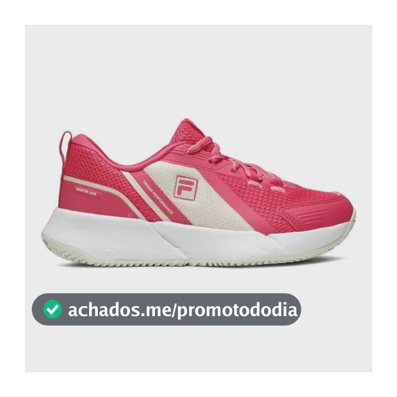 Tênis Fila Master Ace Masculino Padel Quadra Saibro Tennis Pink Feminino 36 Br