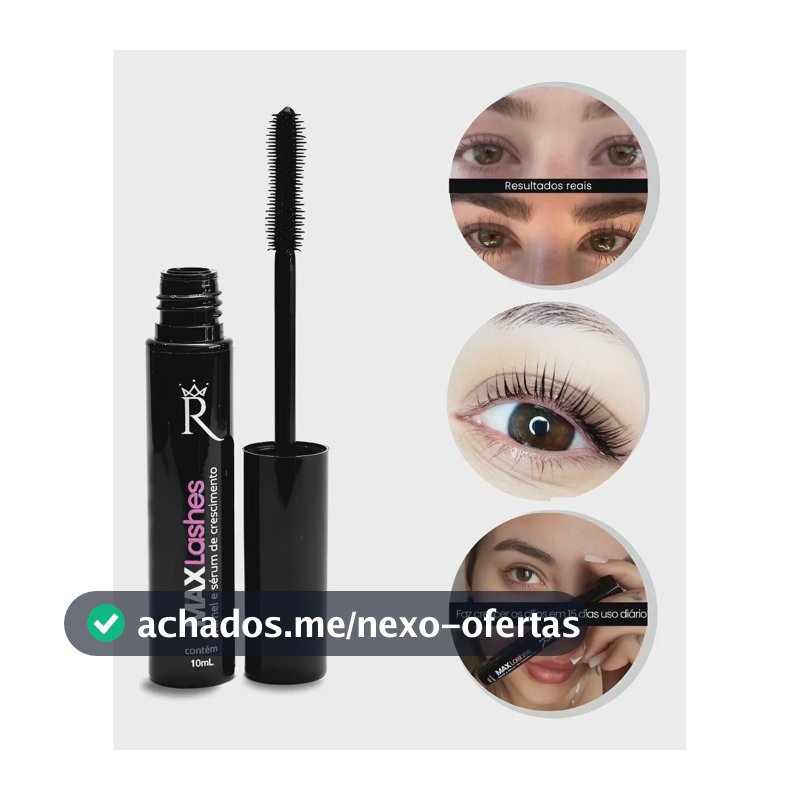 Max Lashes 2em1 Sérum De Tratamento E Rimel Preto