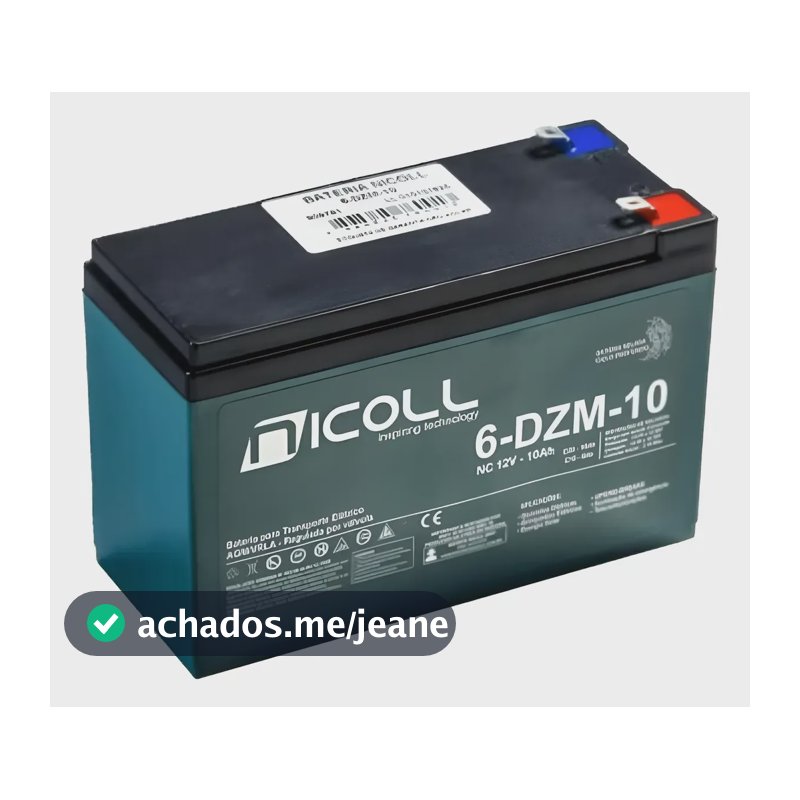 Bateria Ciclo Profundo 12v 10ah ( 12v 9ah ) Bike Eletrica