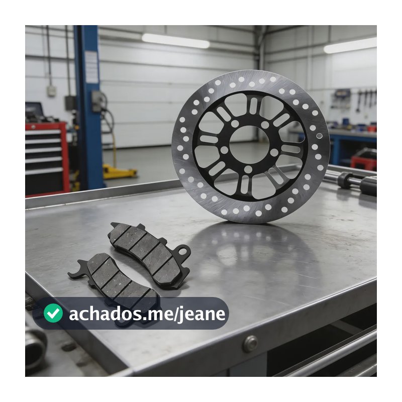 Disco Freio Dianteiro + Pastilha Titan Fan Cg 160 2018/2024