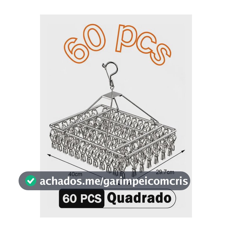 Varal Para Apartamento Com 60 Prendedores