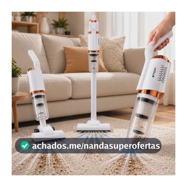 Aspirador Turbo Full De Pó Portátil Sem Fio Usb Recarregável Preto 127/220v