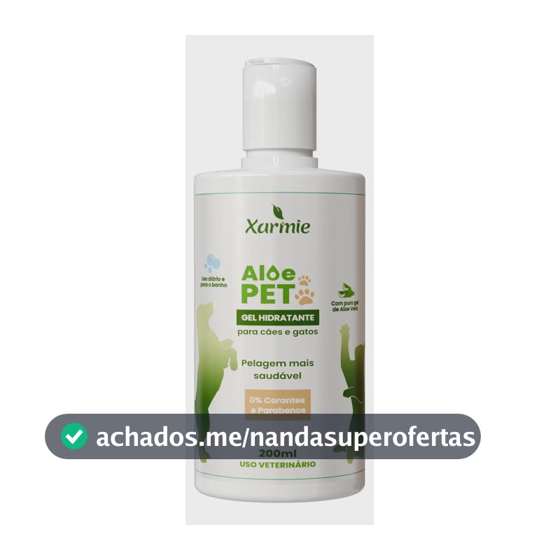 Gel De Babosa Aloe Vera 100% Natural Cães E Gatos Pets 200g