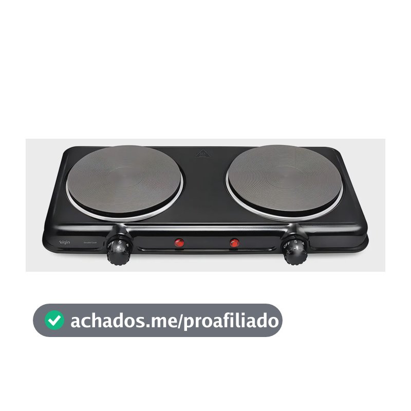 Fogão Elétrico Portátil 2 Bocas 2000w Fg02 Elgin 127v