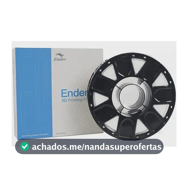 Filamento PLA Creality Ender Branco 1kg 1,75mm Impressora 3D