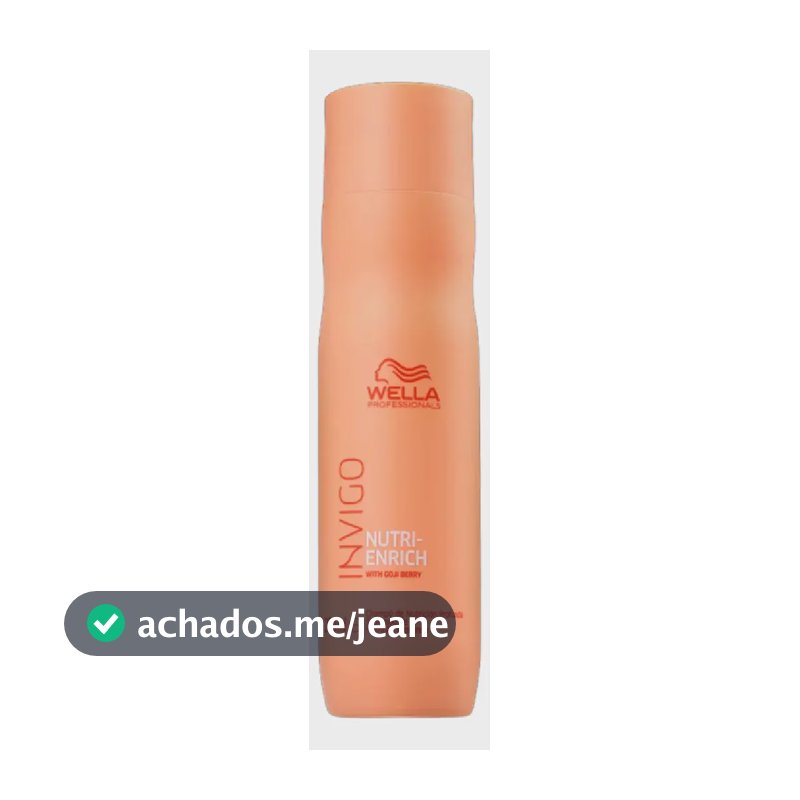 Wella Invigo Enrich Shampo 250ml Nutrição Alta Performace