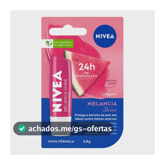 Hidratante Labial Melancia Shine 4,8g Nivea