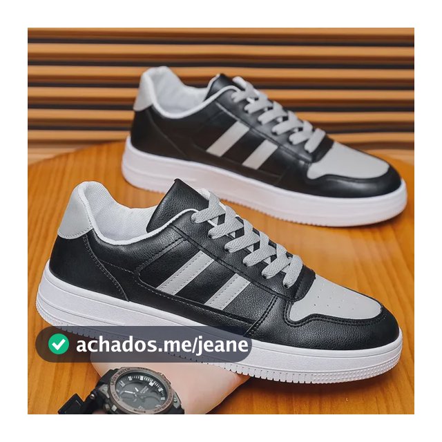 Tênis Brancos Casuais Masculinos Flat Brand