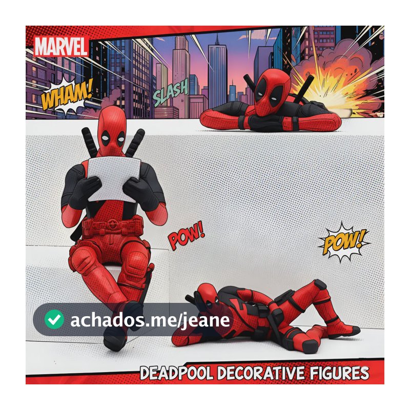 Coleção Bonecos Brinquedo Deadpool Marvel Action Figure