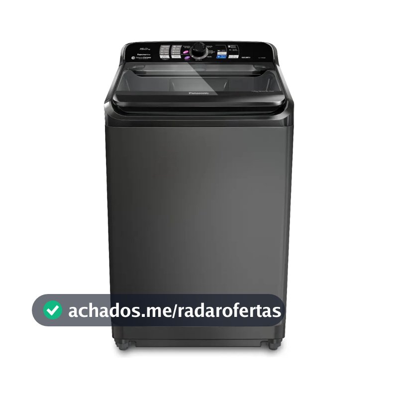 Máquina de Lavar Panasonic 15kg Titânio 127v NA-F150B1T