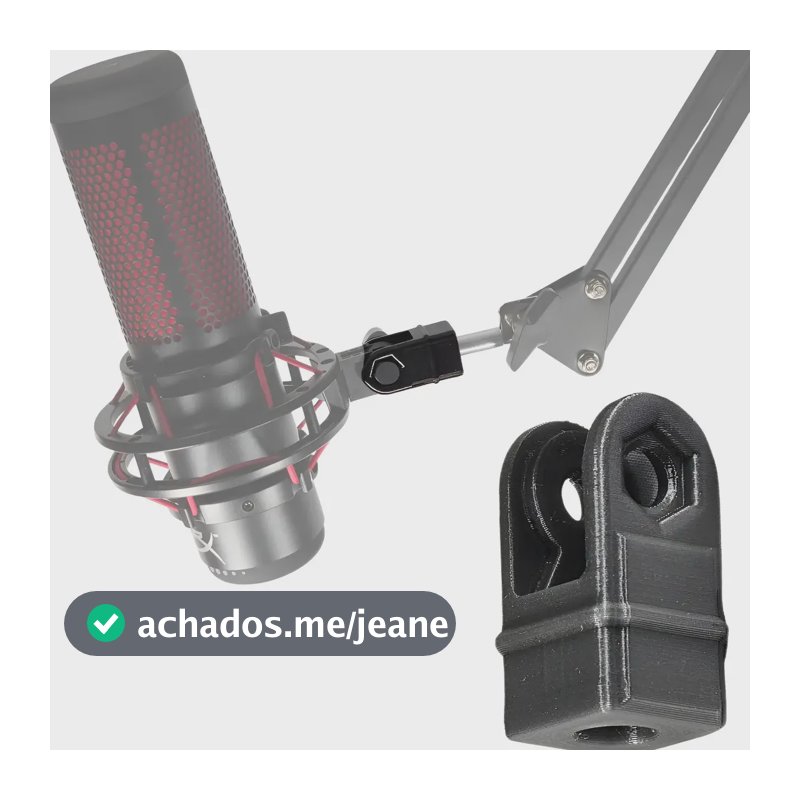 Adaptador Compativel Com Microfone Hyperx Duocast Quadcast