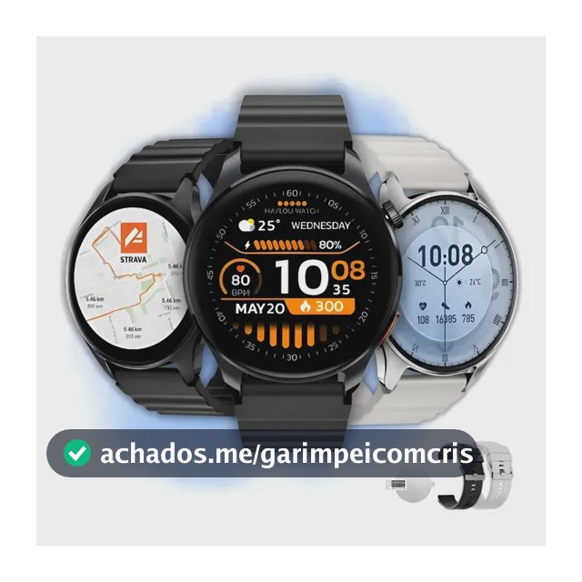 Relógio Smartwatch Haylou Watch 4s Tela Amoled De 1.43 Gps