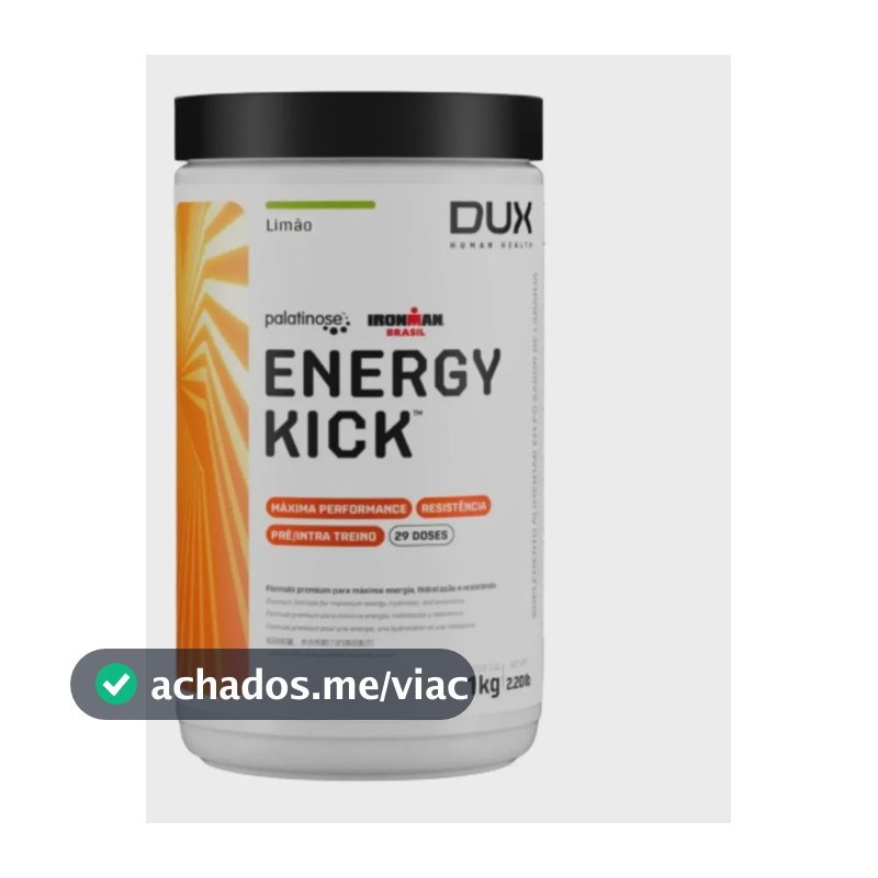 Energy Kick Sem Cafeína 1kg - Dux Human Health Sabor Limão