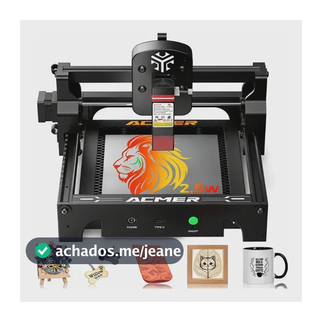 Acmer S1 Gravador Laser 2,5w 13x13cm Para Diy E Artesanato 12v
