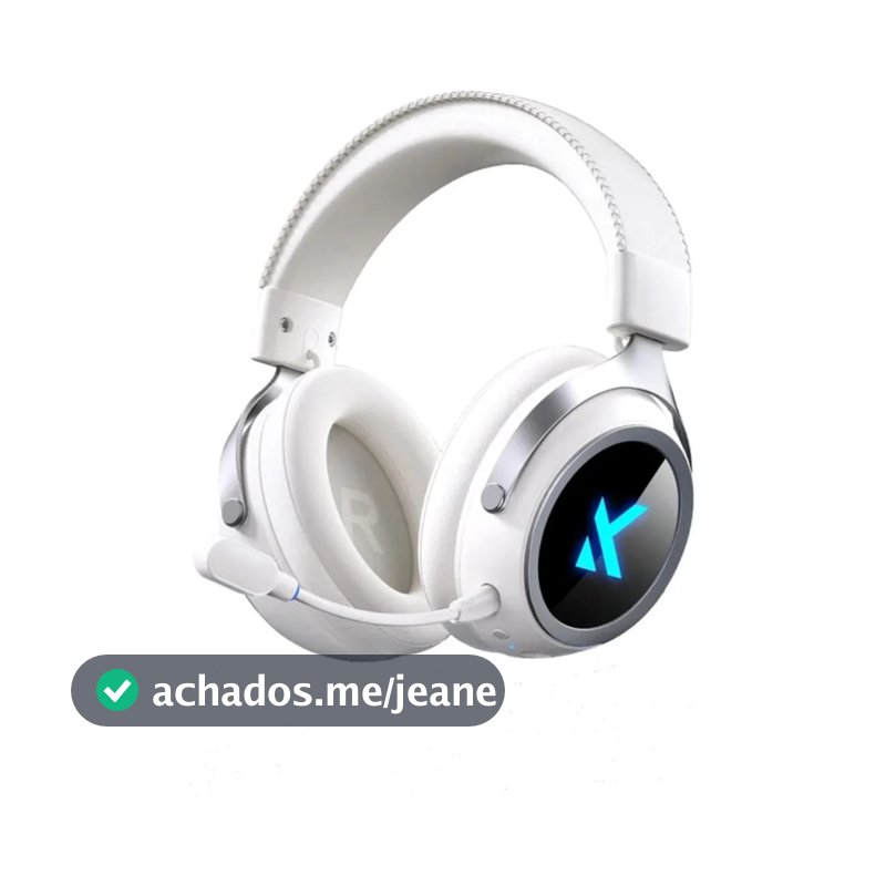Mchose X9 Headset Gamer Wireless 7.1 Baixa Latencia Fps Branco