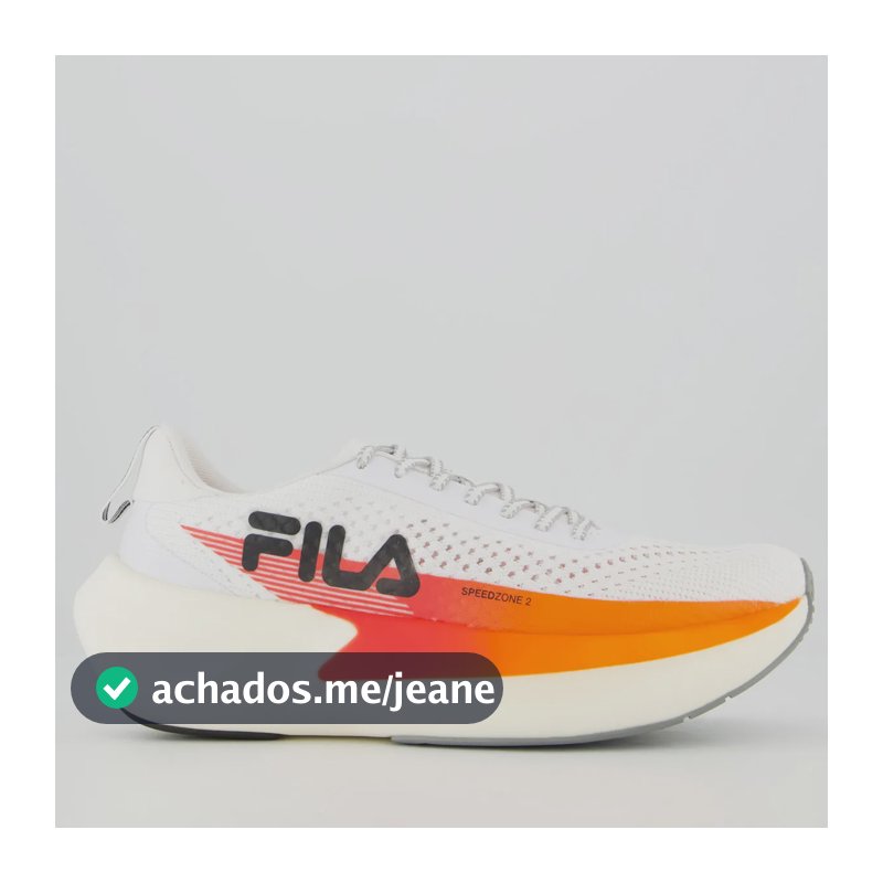 Tênis Fila Speedzone 2 Branco E Laranja Branco - 42 Br