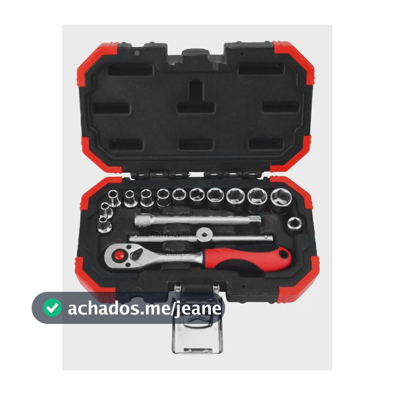 Chave Soquete Jogo Sextavado 1/4 16 Peças [ R49003016