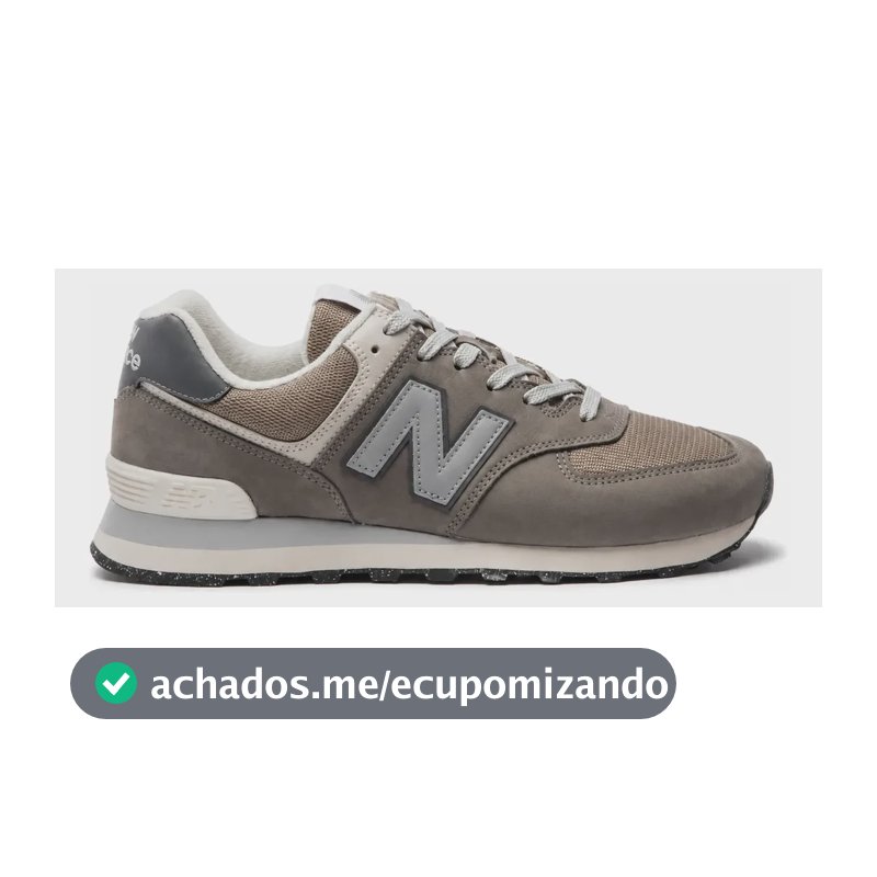 Tenis New Balance 574v2 Unissex Cinza E Taupe Liso 39 Br
