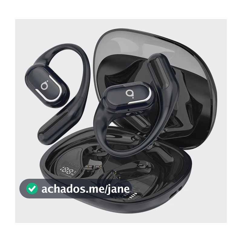 Fone De Ouvido Esportivo Basike Tws Com Bluetooth 6.0 E Bateria De 60h Preto-a