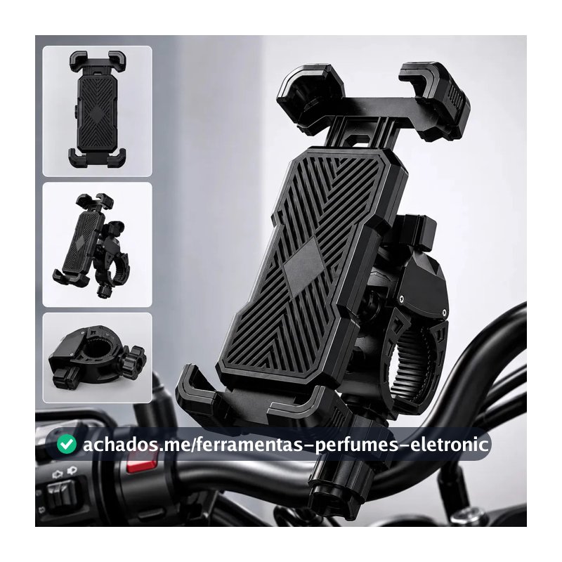 Suporte Celular Moto/bike 360° À Prova D'água C/ Trava