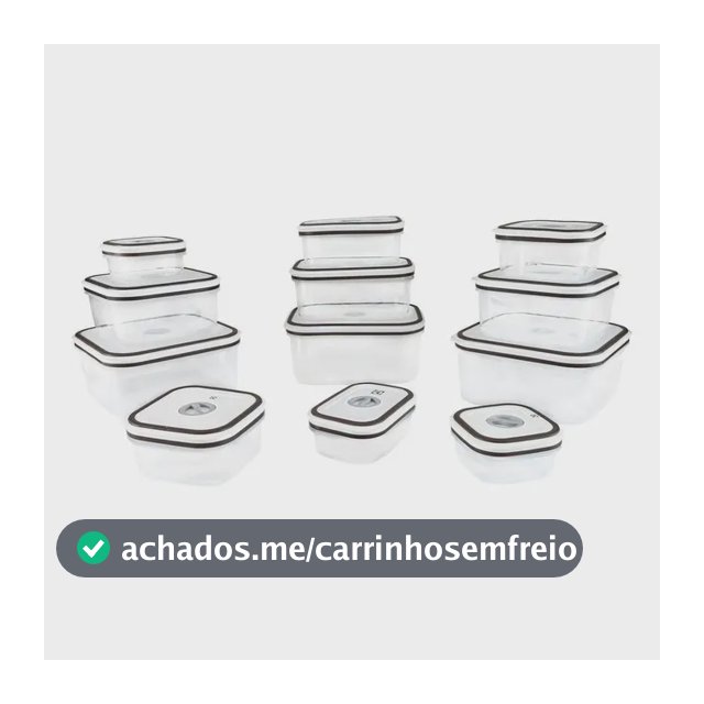 Jogo De Potes De Plástico Herméticos Electrolux Cinza