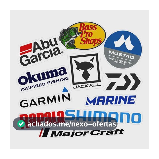 Adesivos Marcas Pescaria Esportiva Pescador Barco Canoa