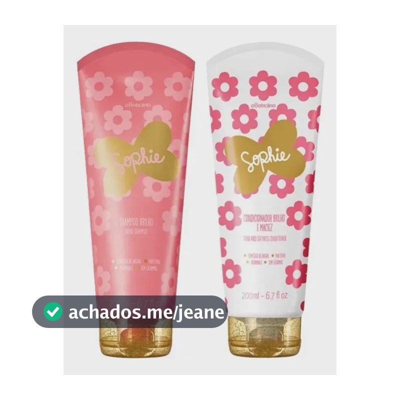 Shampoo + Condicionador Brilho E Maciez Sophie O Boticário