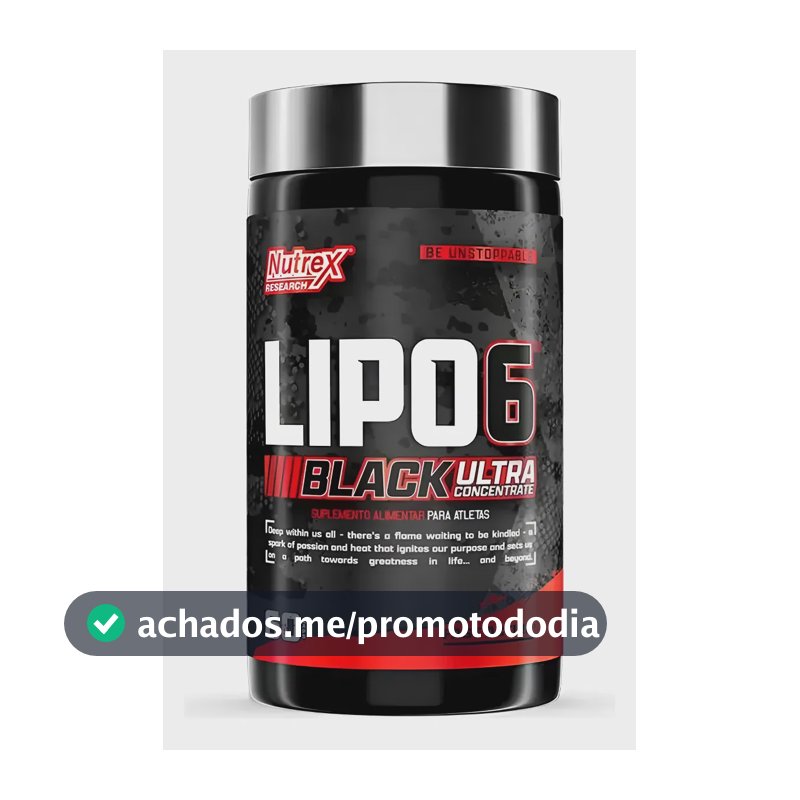 Lipo 6 Black Ultra Concentrado - Nutrex 60 Caps Sem Sabor