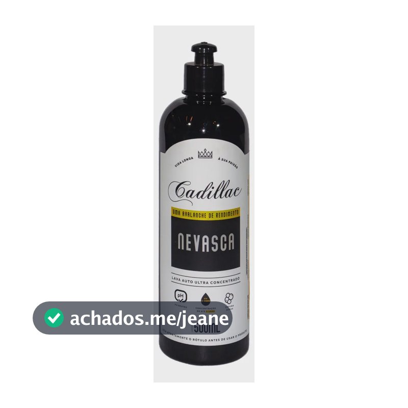 Lava Auto Ultra Concentrado Nevasca 500ML Cadillac Ph Neutro