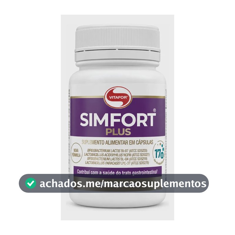 Simfort Plus Probióticos 30 Cápsulas - Vitafor