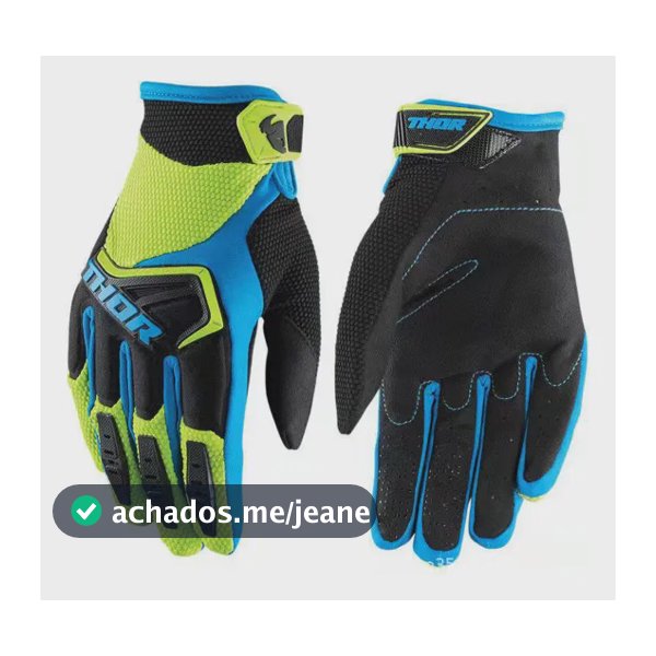 Luva Thor Spectrum Motocross Trilha - Envio Imediato Verde M
