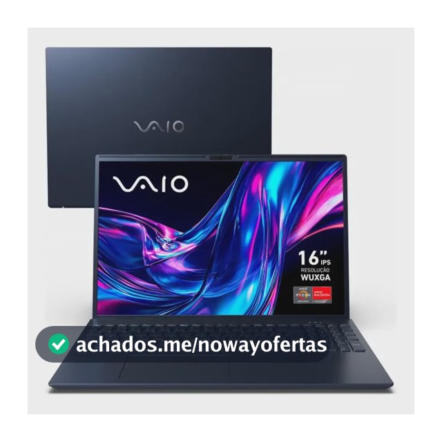 Notebook Vaio Fe 16 Ryzen 5 W11 16gb 512gb Wi-fi 6 16  Wuxga Não Se Aplica