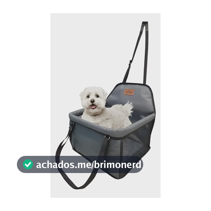 Cadeira Para Pet Assento Carro Seguro Até 15kg Ganhe Coleira