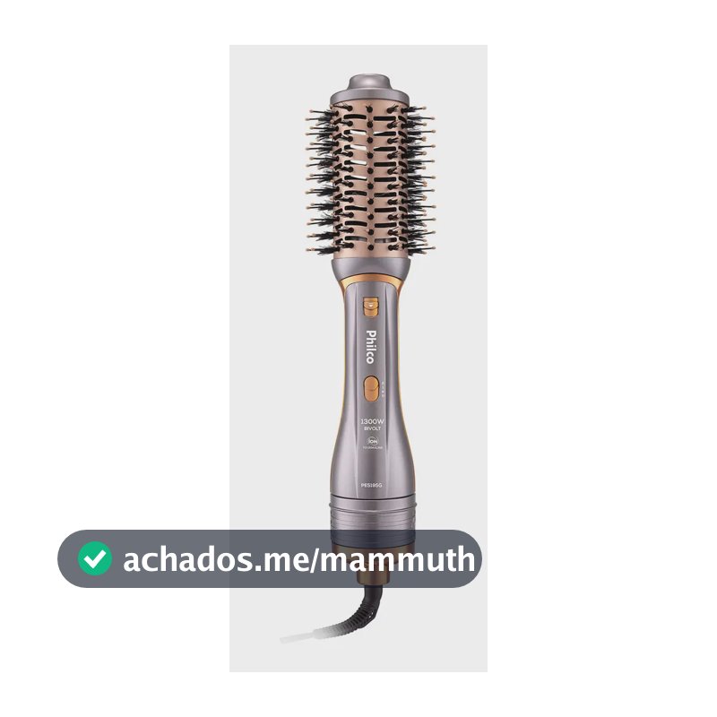 Escova Secadora Philco Pes19sg 3 Acessórios 1300w Cor Prata