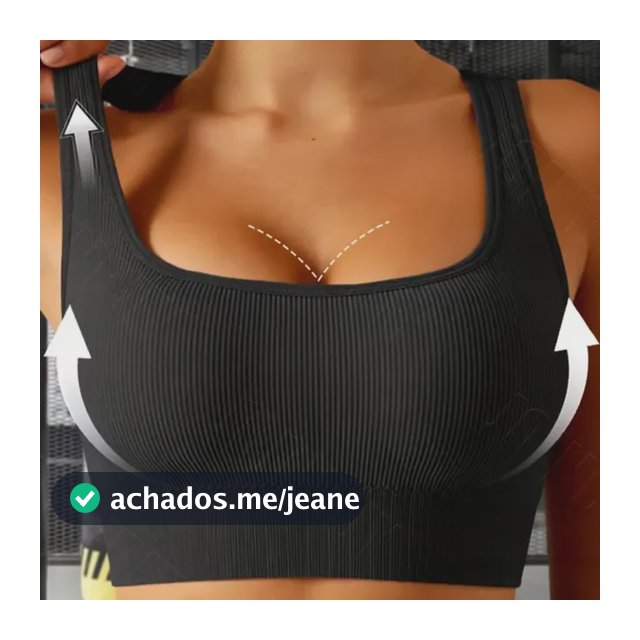 Sutiã Top Premium Regata De Microfibra Sem Costura Com Bojo Preto Liso Gg-46