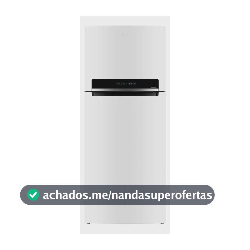 Geladeira Midea Frost Free Duplex Inverter 473L com Painel Digital e A Alarme de Porta Aberta Branca Bivolt