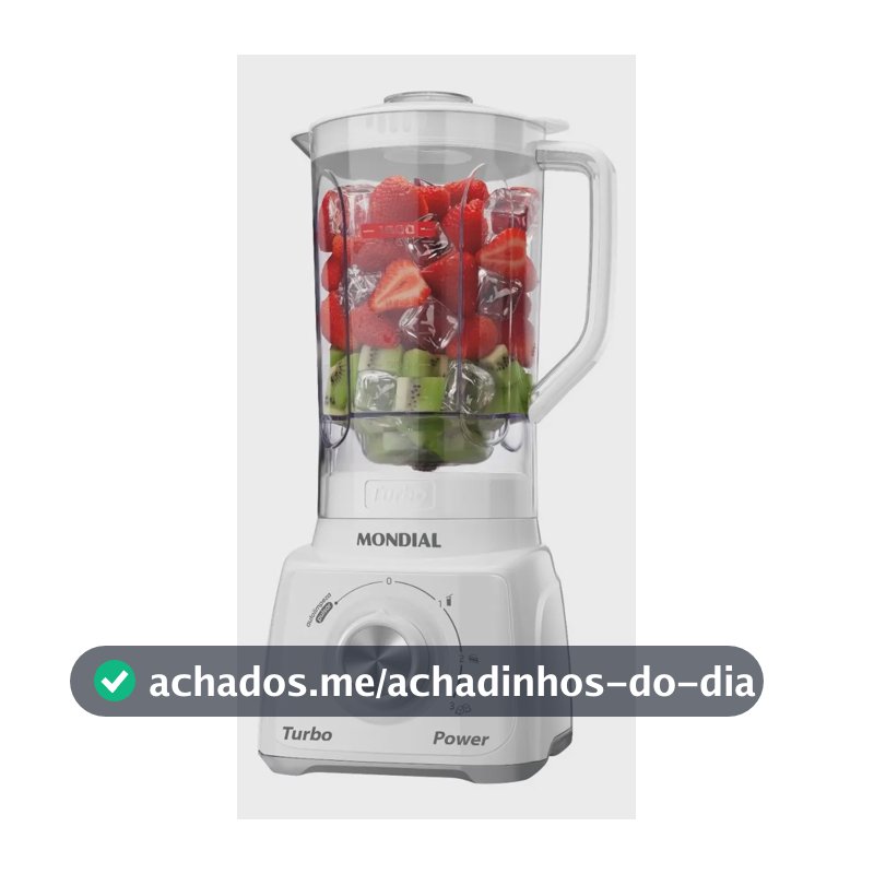 Liquidificador Turbo Power Mondial 550W L-99 WG